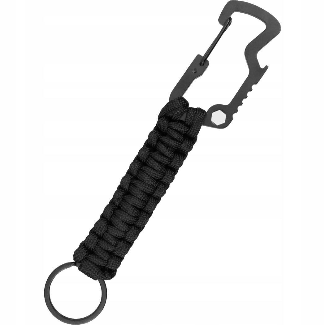 Dominator Karabińczyk Brelok Paracord Black Czarny