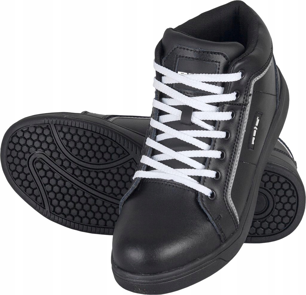 Buty robocze sportowe za kostkę trampki skórzane z podnoskiem Reis r. 39