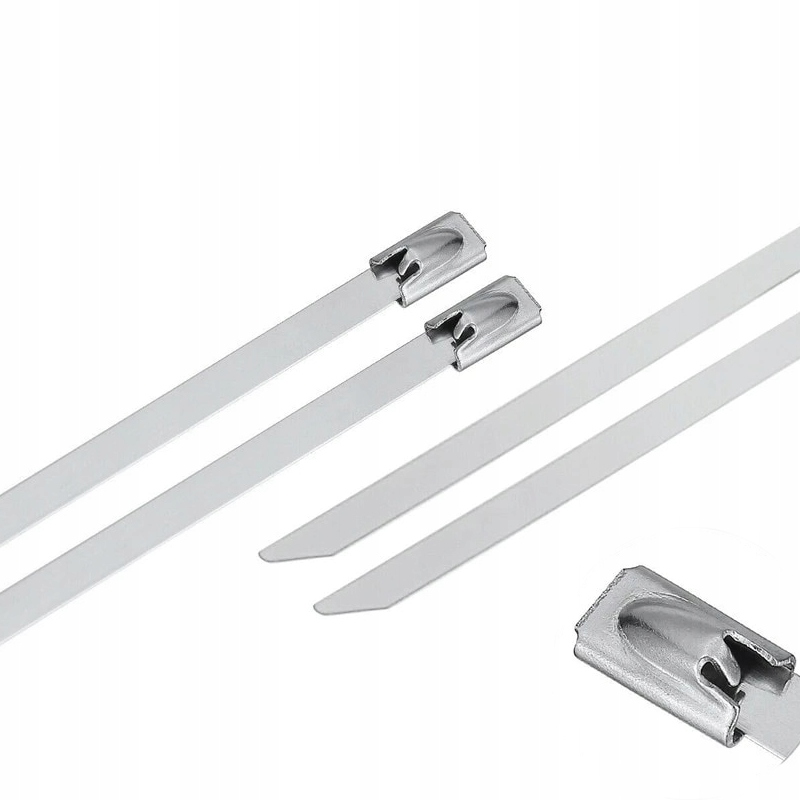 OPASKI ZACISKOWE STALOWE METALOWE trytki 4,6x200 100szt OPASKA TRYTKA STAL Liczba sztuk 100 szt.