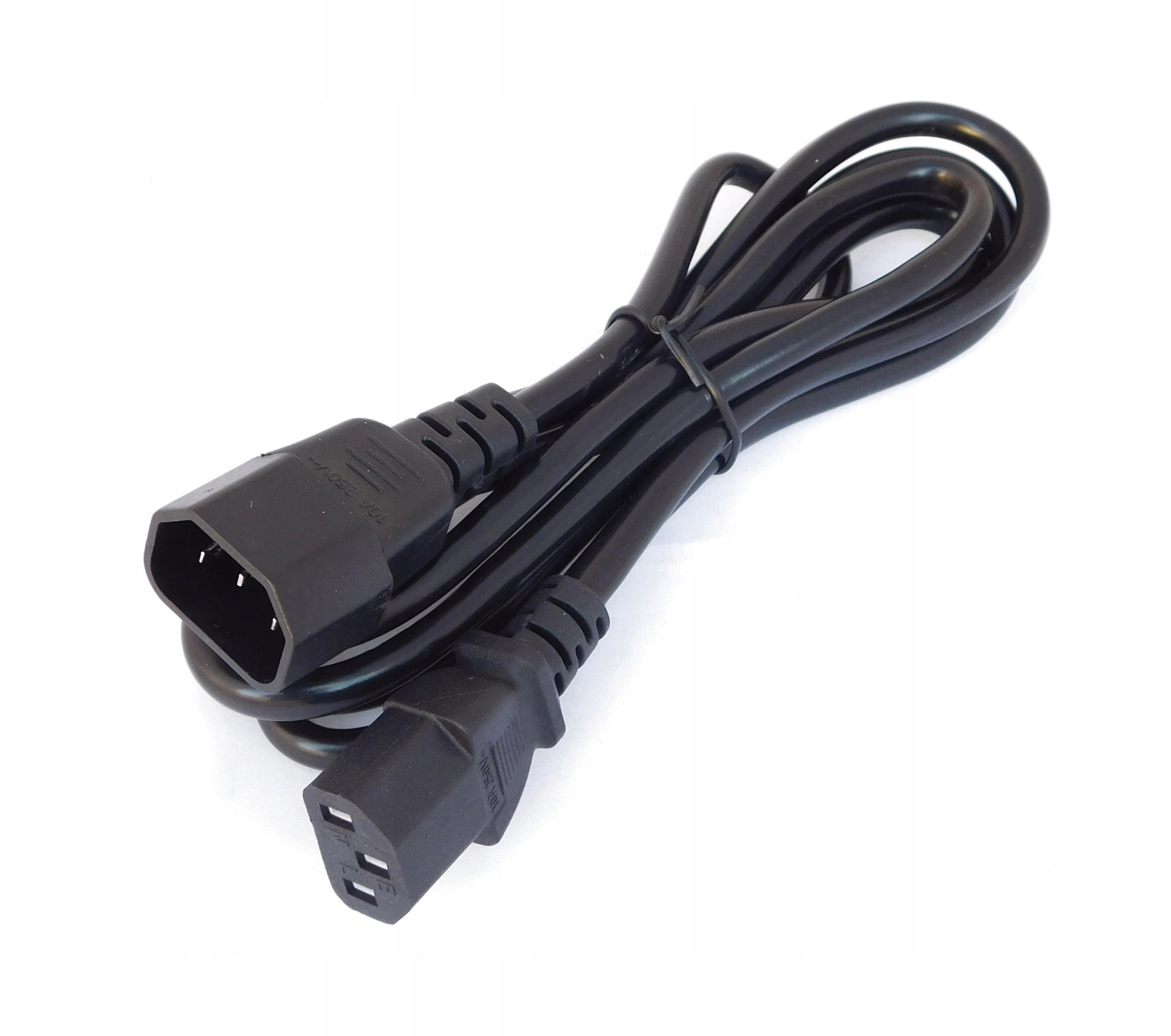 AKYGA Kabel zasilający Akyga AK-PC-03A przedłużacz CCA IEC C13 / C14 1.8 m — 12