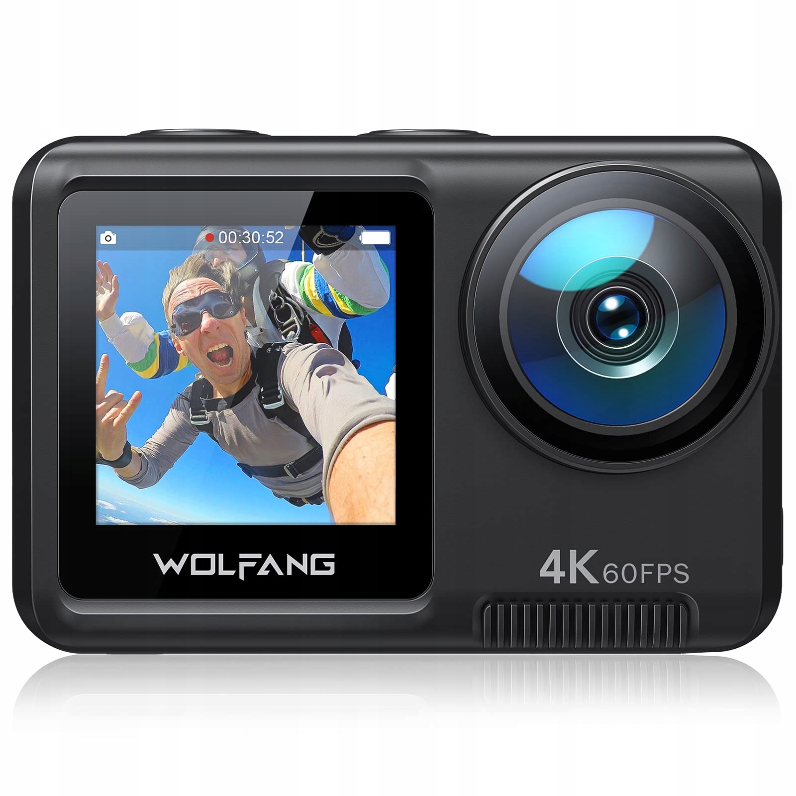 WOLFANG GA420 Kamera Sportowa 4K 60FPS Wodoodporna WiFi EIS Dual Screen