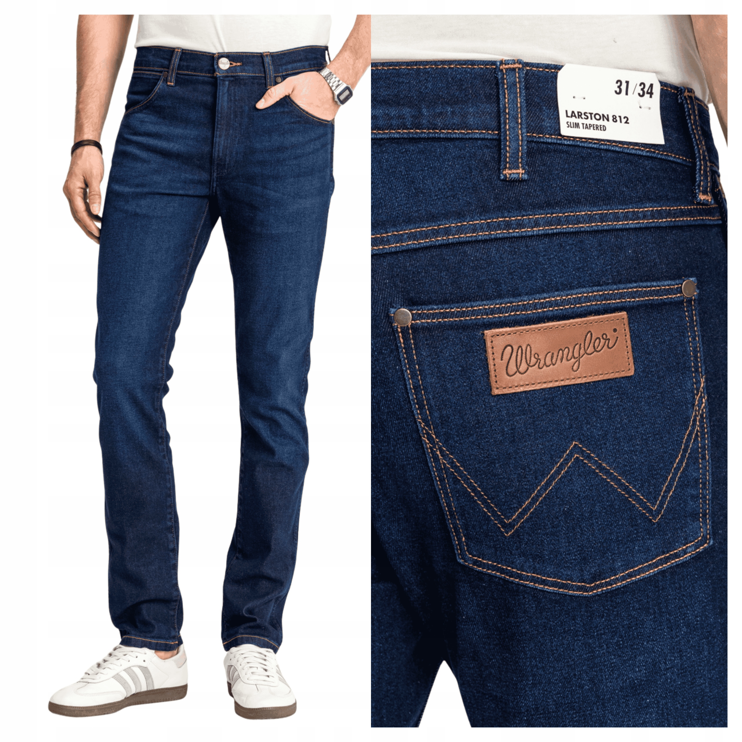 Wrangler Larston Pánské džíny Slim Fit Rifle Přiléhavé Pohodlné W31 L32