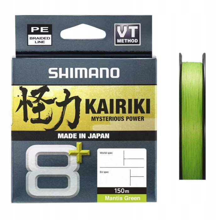 Shimano Kairiki 8+ 0.06mm 150m 4.8kg Mantis Green