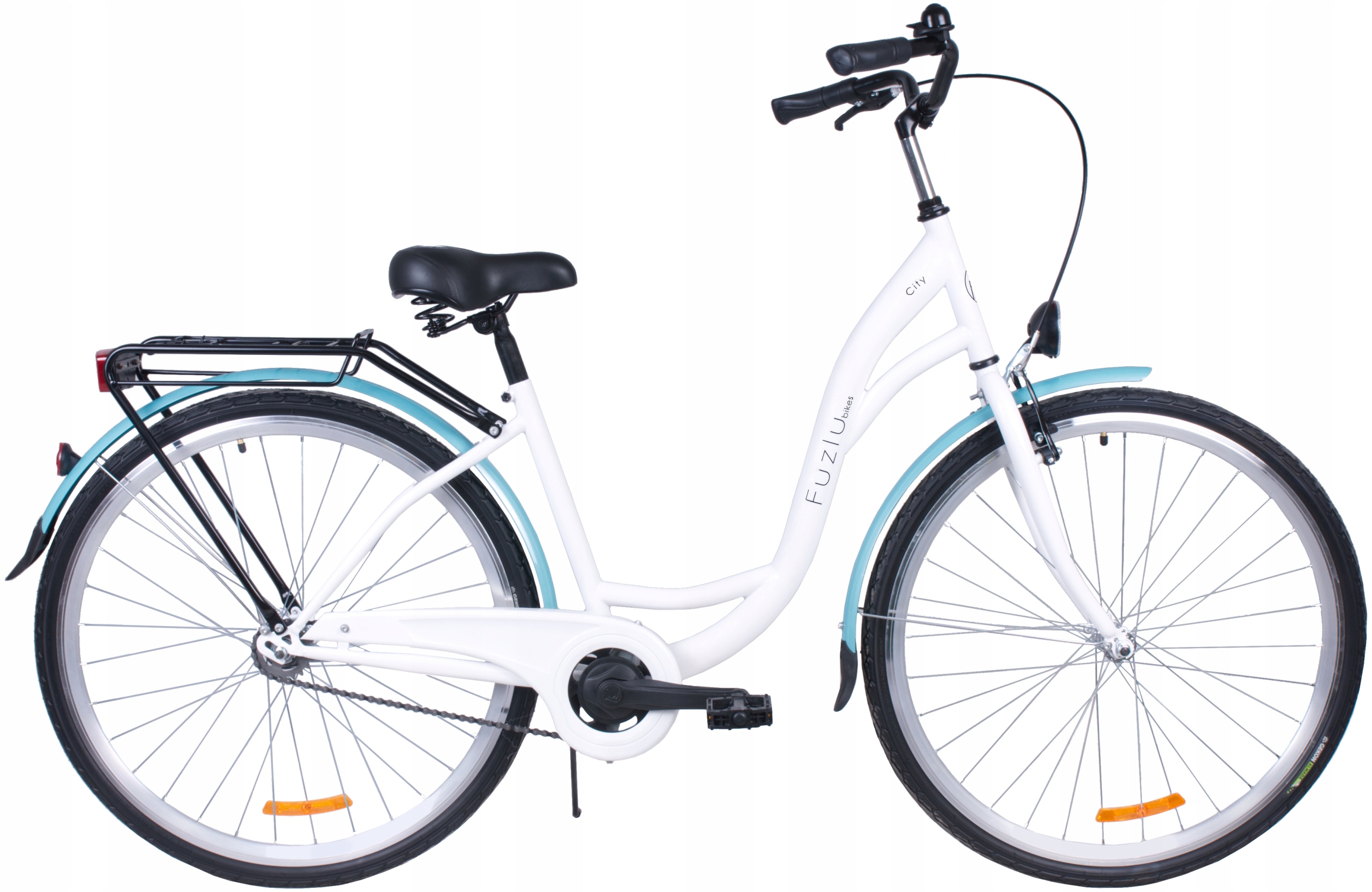 Rower miejski 28 Fuzlu City S1 biało-morski