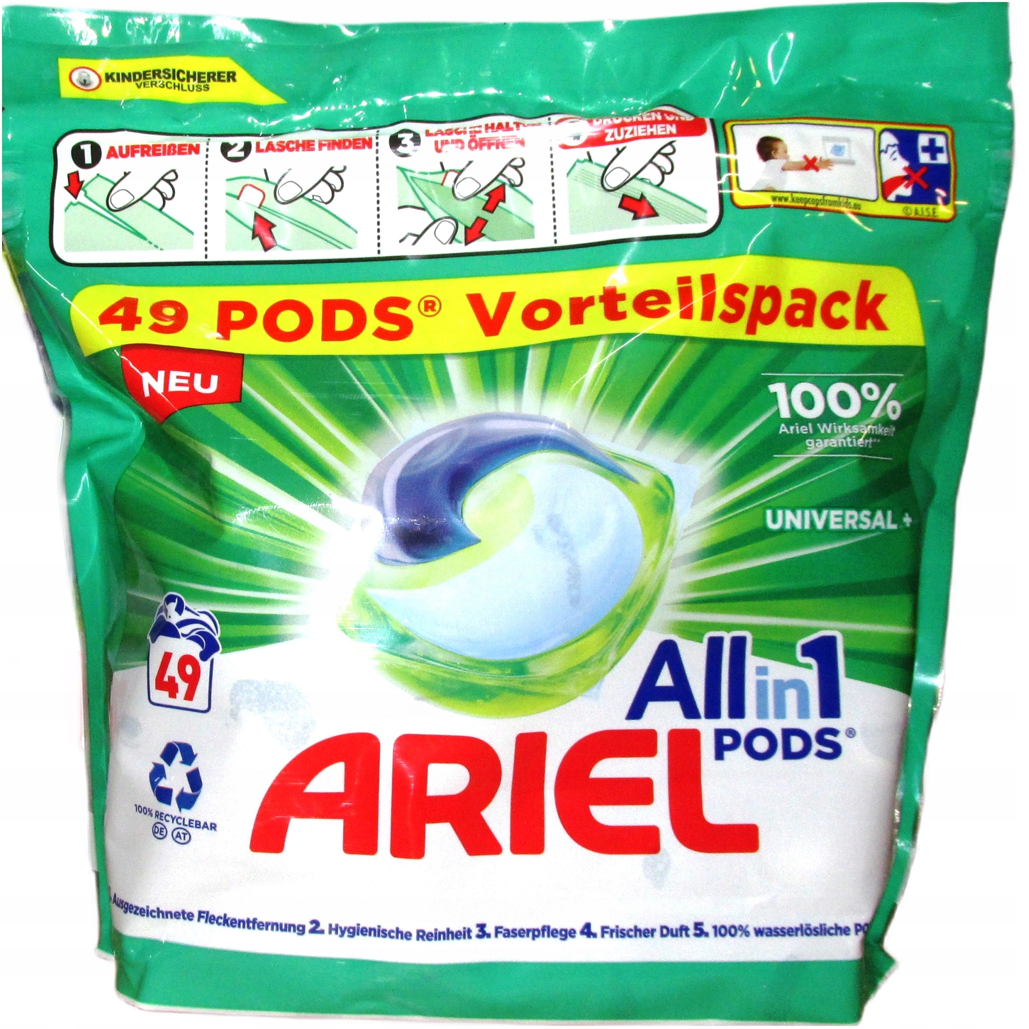 

Ariel Universal Kapsułki AllinOn 49 prań z Niemiec