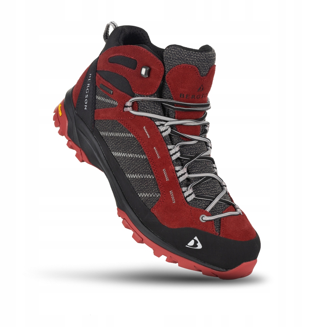 Pánské vysoké boty Bergson Kadam Mid Stx AW25 Red/Grey, velikost 46