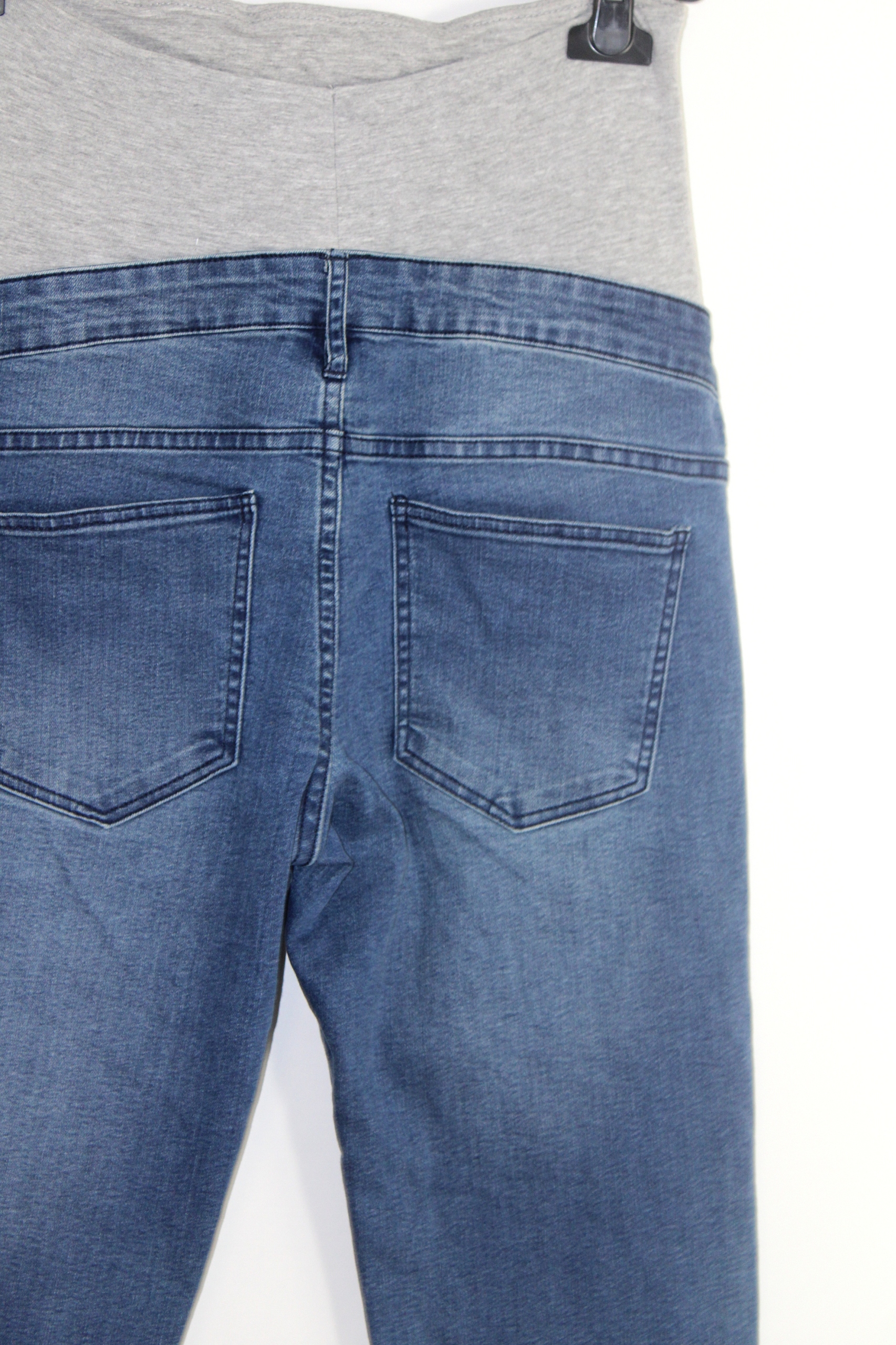 x7 ESMARA Wygodne Niebieskie Spodnie Ciążowe Jeans Skinny 36 S Rozmiar S