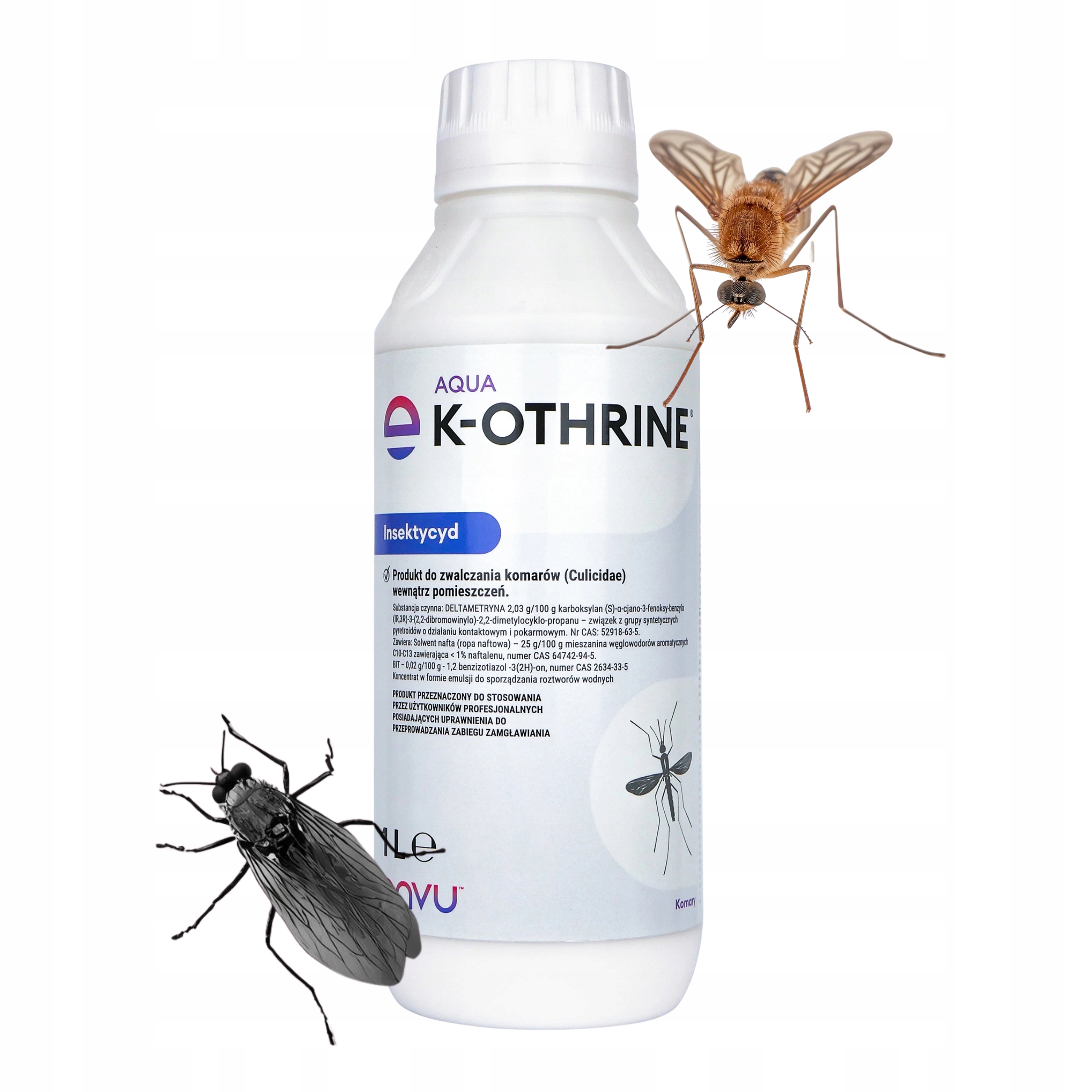 Envu Koncentrát Aqua K-othrine bojuje proti létajícímu hmyzu muchničky – 1 l