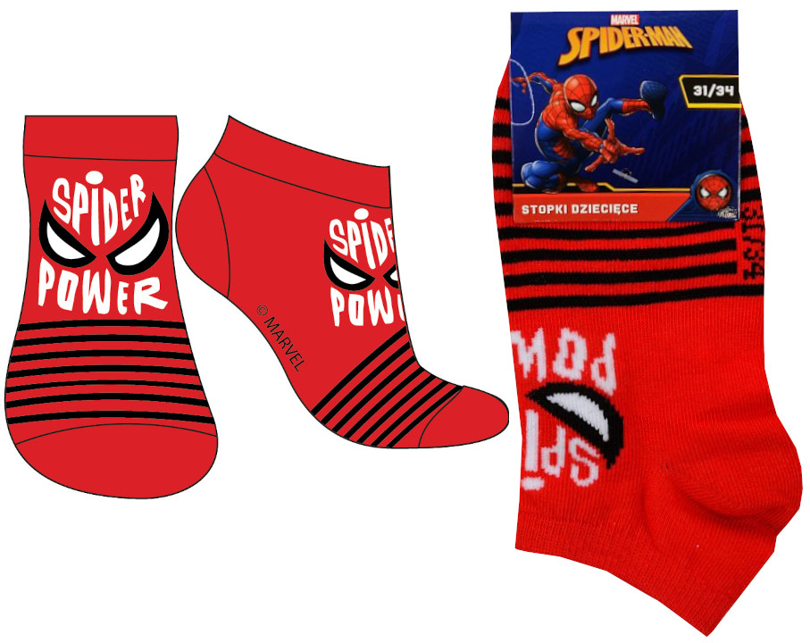 

Spider-man skarpetki Stopki chłopięce 31/34 R074Ł