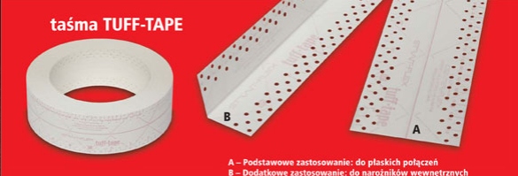 TUFF-TAPE TAŚMA AMERYKAŃSKA 30m płyta gipsowa GK Marka Strait-Flex
