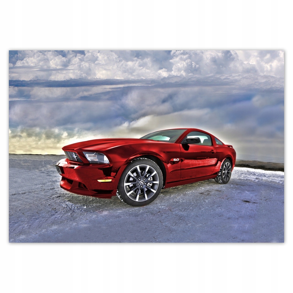 Fototapety vliesové 312x219 Červený Ford Mustang