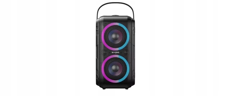 Głośnik Przenośny W-king T9-2 Black Czarny 80 W