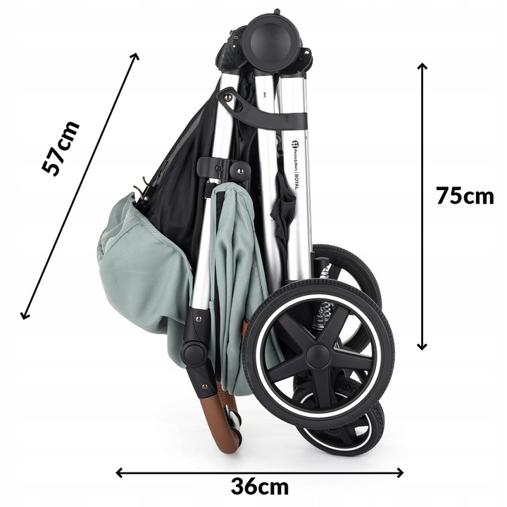 WÓZEK SPACEROWY Petite&Mars Royal MATURE OLIVE Model Royal