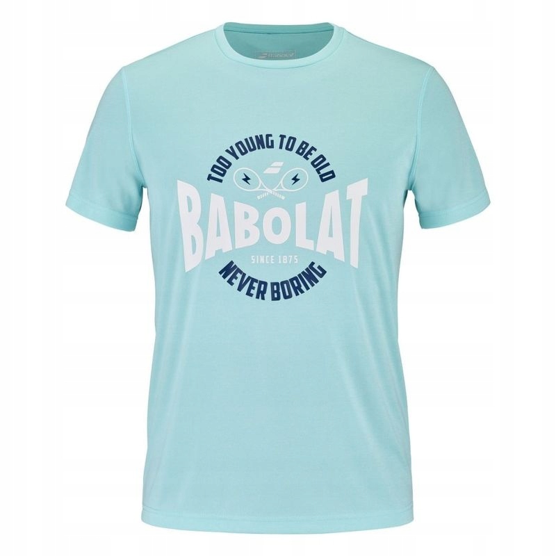 Tričko Babolat Exercise Graphic Tee Men Angel Blue M