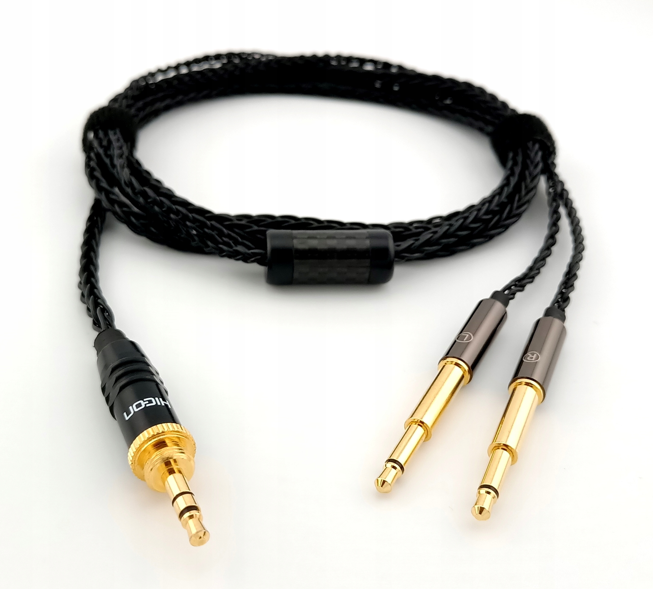 Ručne vyrobený kábel pre Meze 99 Noir meď 6N Occ, varianty 3,5 mm 6,3 mm