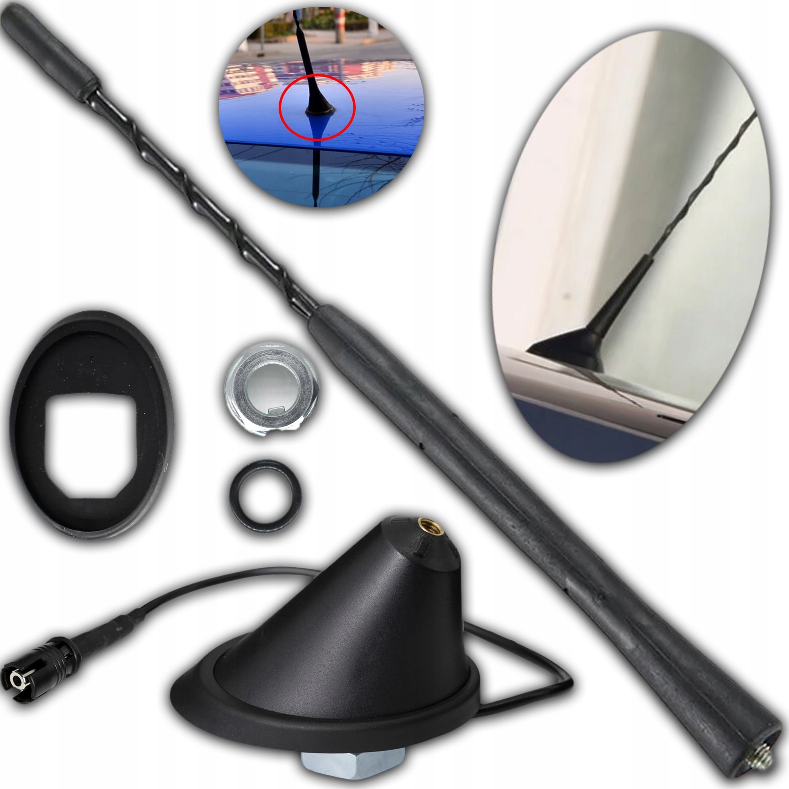 Antena Dachowa RAKU-2 Do Vw Golf 4 5 Passat B5 Polo Skoda Fabia Octavia