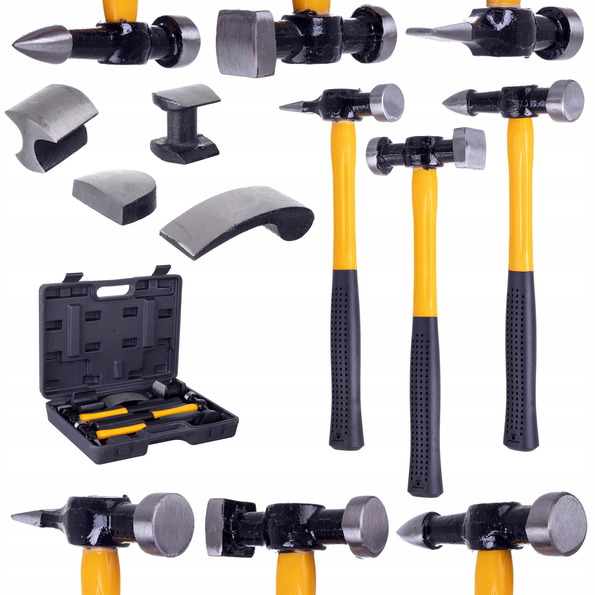 Klempířská Kladiva Sada 7 Cz Pro Rovnání Karoserie