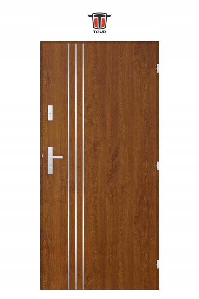 POLSKIE DRZWI ZEWNĘTRZNE INOX SLED1L 72MM 90CM Szerokość drzwi 90 cm