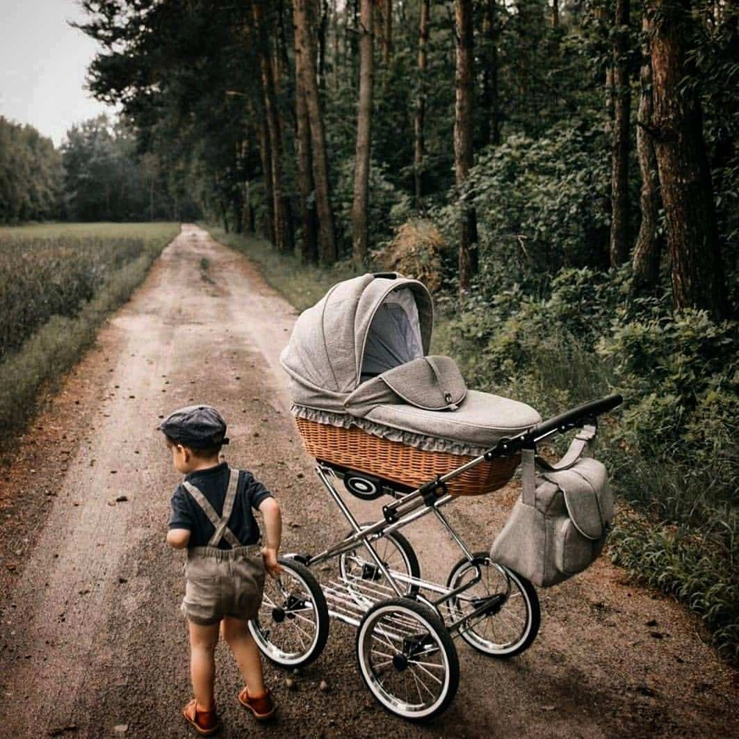 Lonex polski wózek 3w1 biały wiklina Classic Retro Stelaż Metalowy