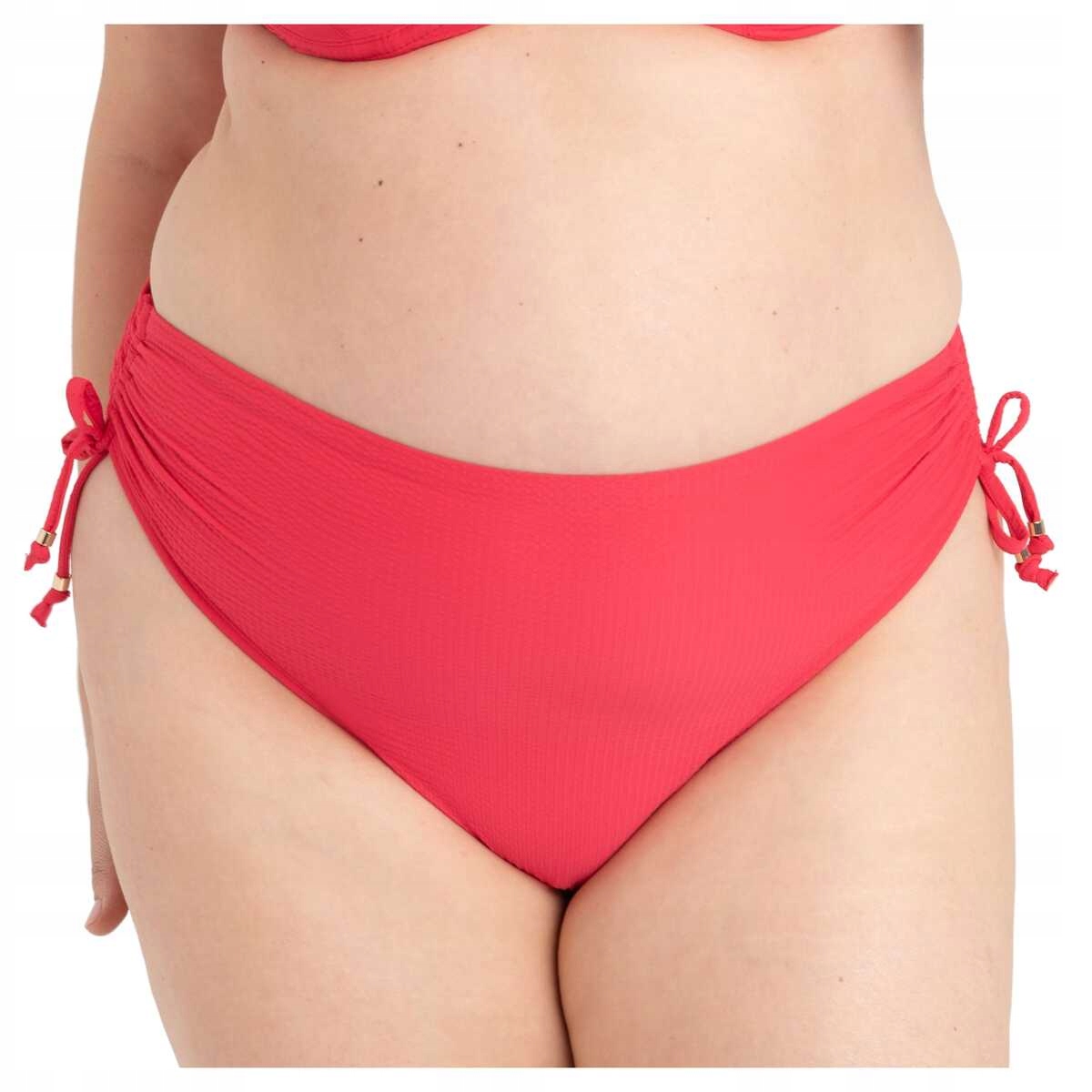 Samanta Plavkové kalhotky vyššího střihu s tkaničkami Kaia B400 malinové XL