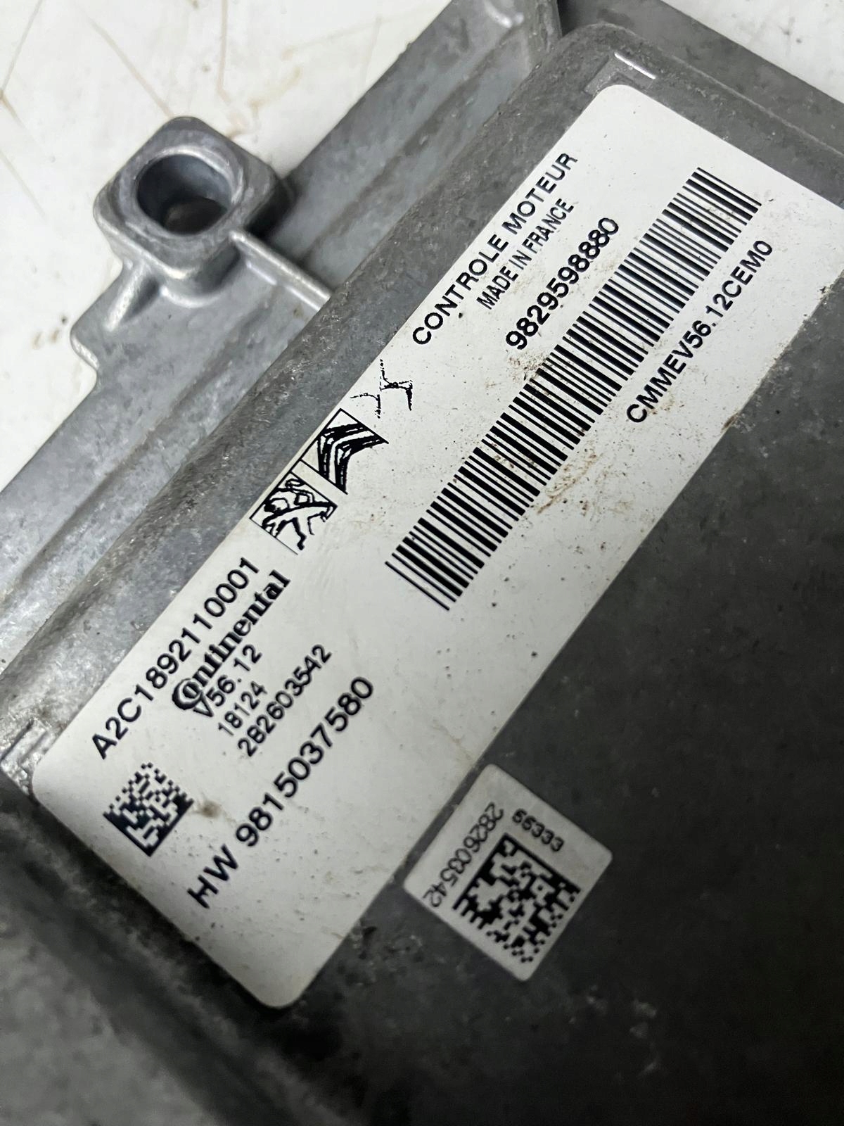 computer Motore CITROEN C3 III 1.2 VTI 9829598880 9815037580