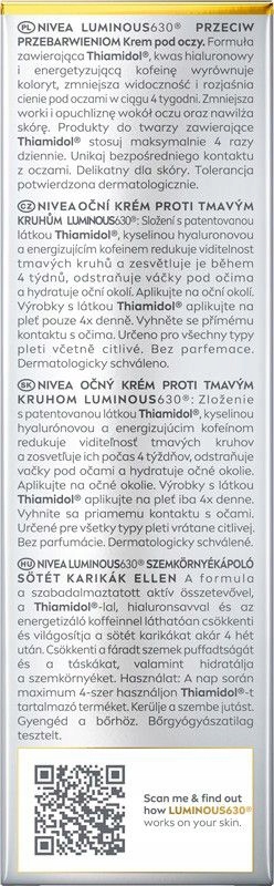 Nivea Oční Krém Proti TMavým Kruhům Luminous