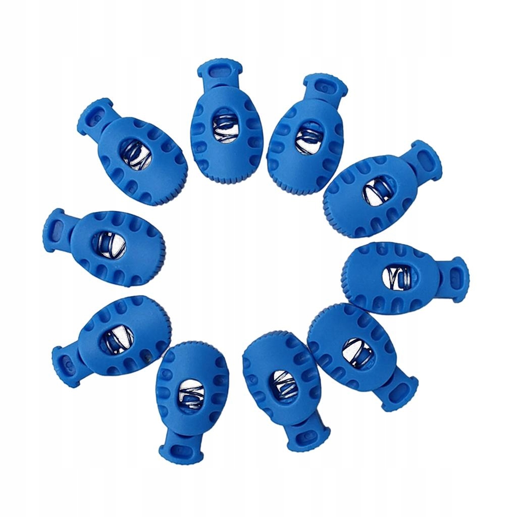 Cord Lock End Sznurki Shock Cord Stopper Bungee Rope Spring Stop Blue