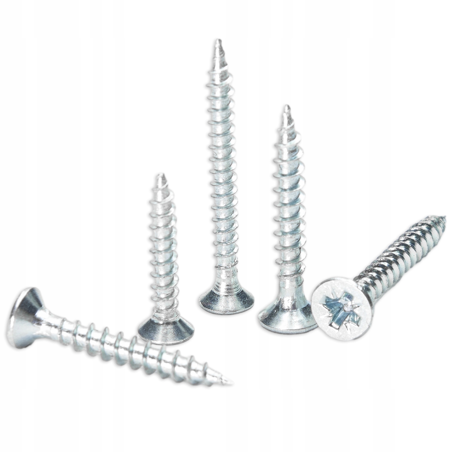 58 ks Šrouby Do Dřeva 3x20 mm Stříbrné Mini Šrouby Pozink