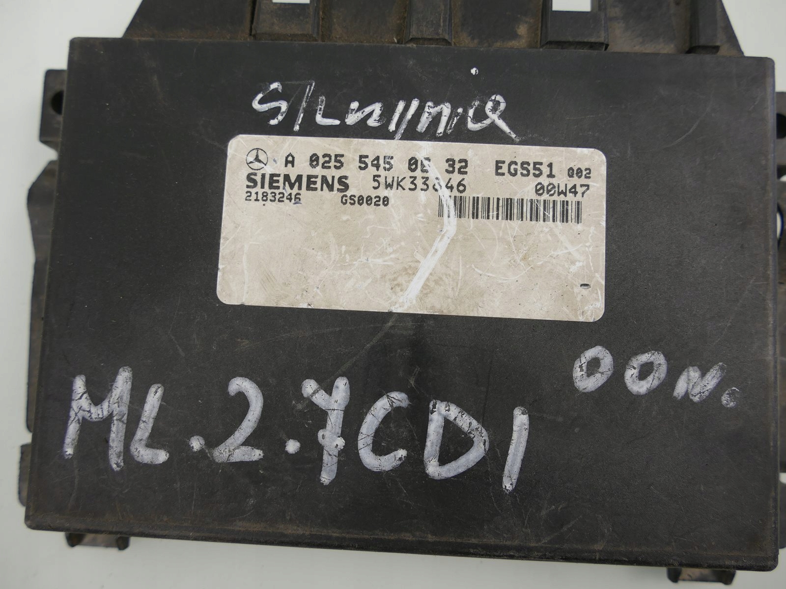 MERCEDES ML W163 2.7 CDI control unit gearboxes module