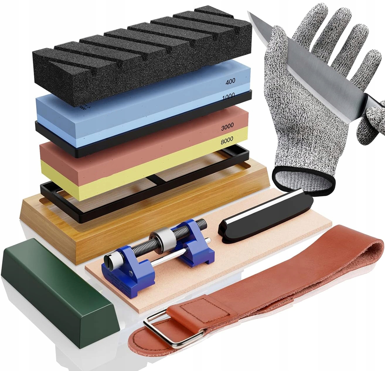 Zestaw kamieni do ostrzenia – pełen komplet