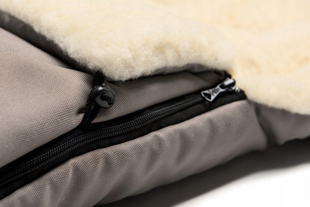 Zaffiro Śpiwór dwuczęściowy OWCZA WEŁNA 3w1 Brąz Kolor brązowy