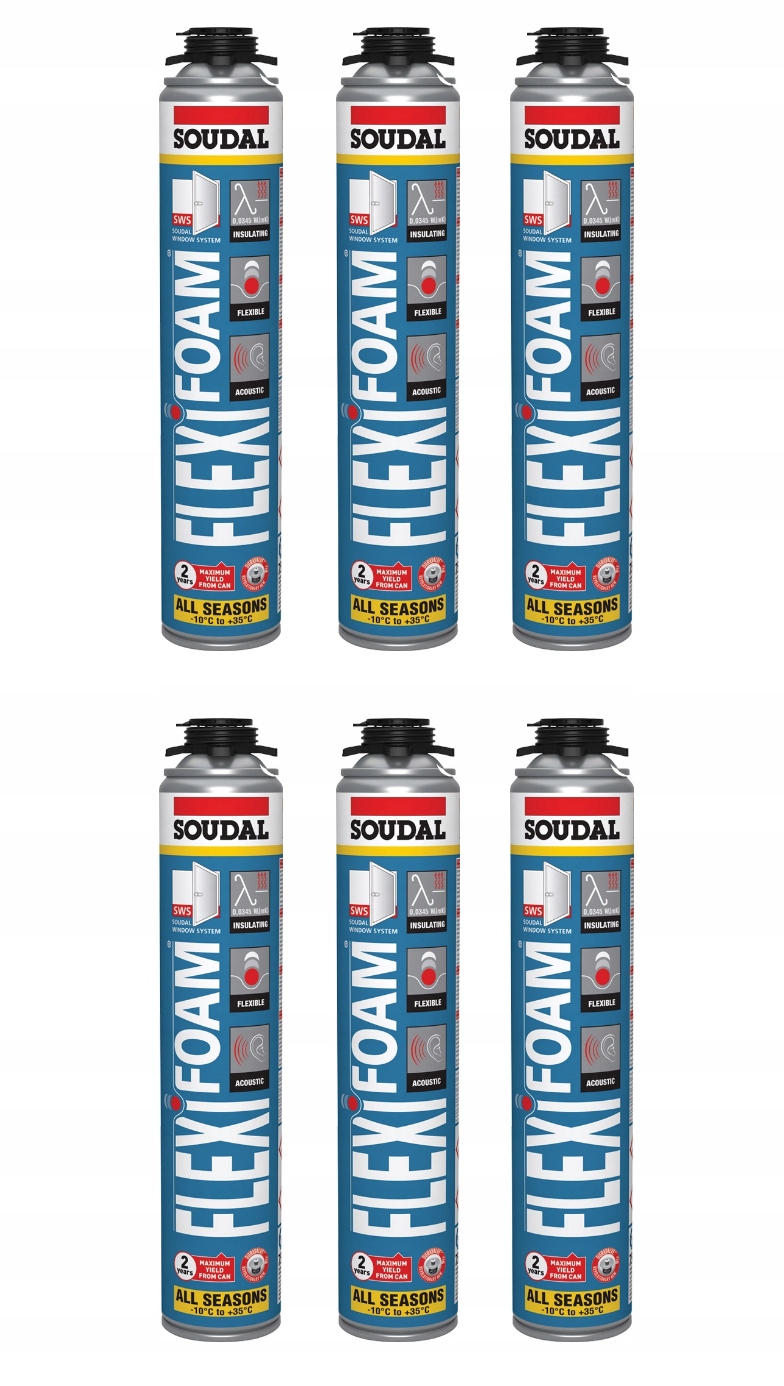 Soudal Pena Flexifoam 750 ml/ 118685 6 kusov