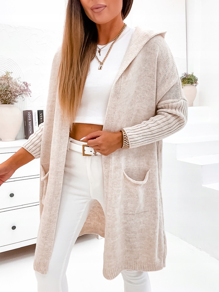 KARDIGAN SWETER DAMSKI NARZUTKA DUŻO KOLORÓW MODNY Marka inna