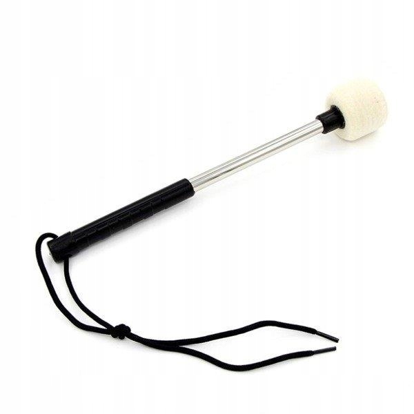 Pałka do bębna marszowego - metalowa - twardy filc