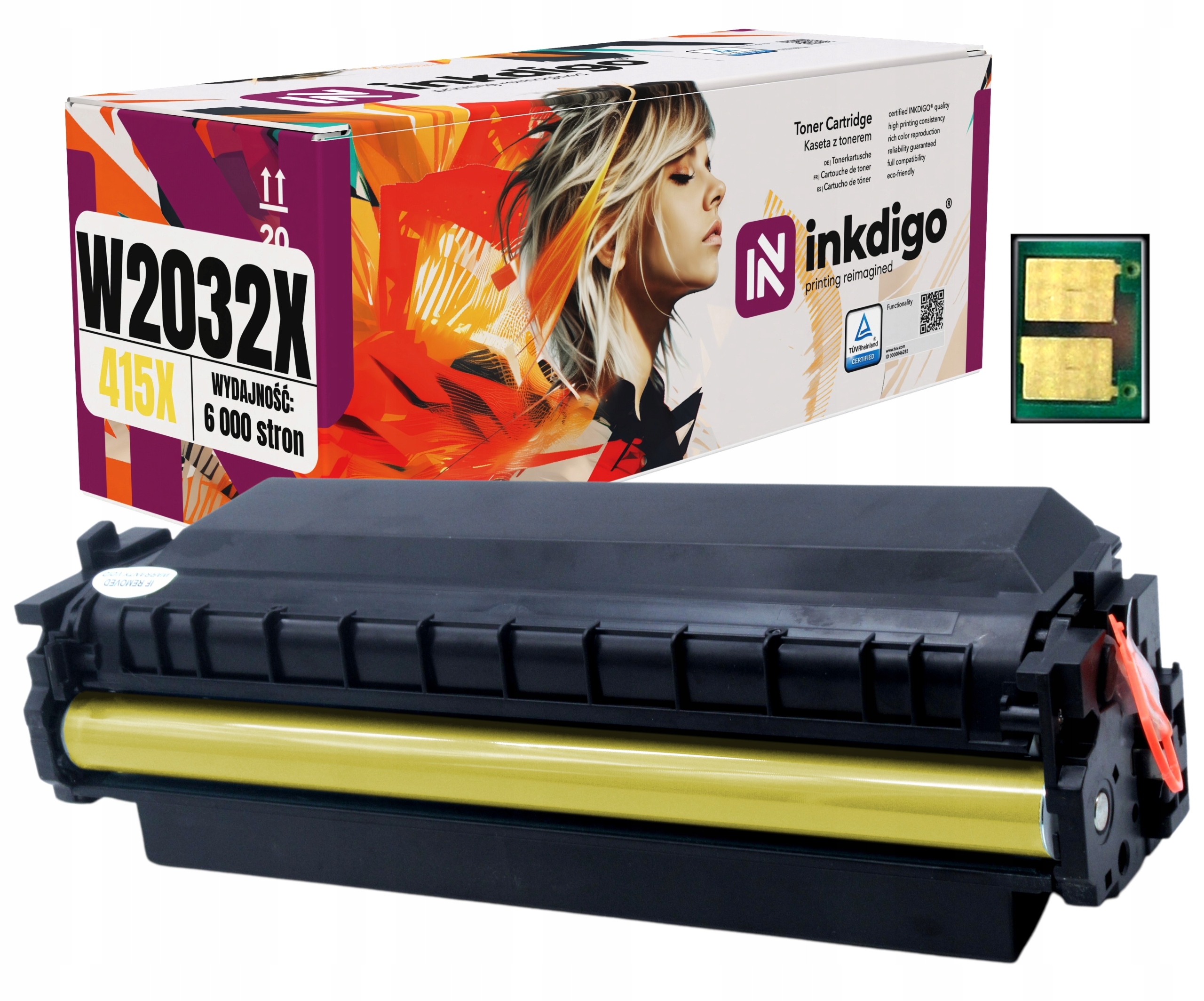 W2032X XL s Čipem – Toner Do Tiskárny Hp Laserjet M479fdn M479fdw M479fnw XL