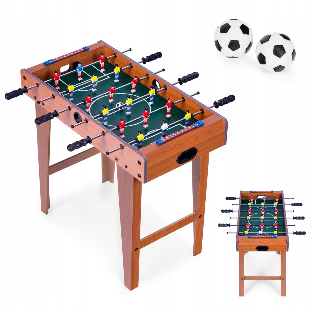 Stolní fotbalový stůl 69 x 35,5 cm, dřevěný, stolní fotbal Ecotoys