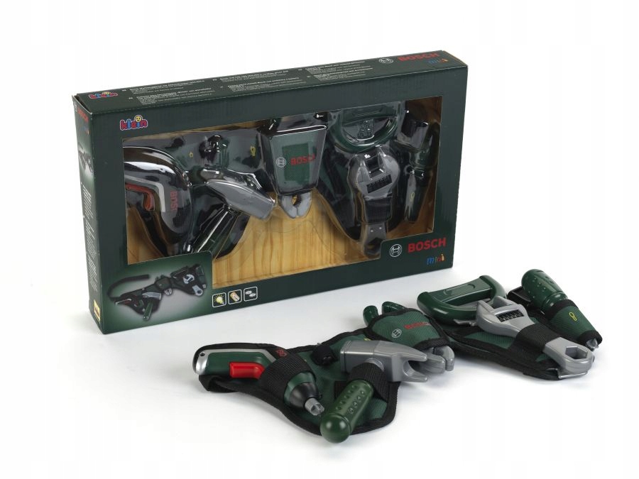 PAS Z NARZĘDZIAMI BOSCH II WKRĘTARKA ZABAWKA Klein Stan opakowania oryginalne