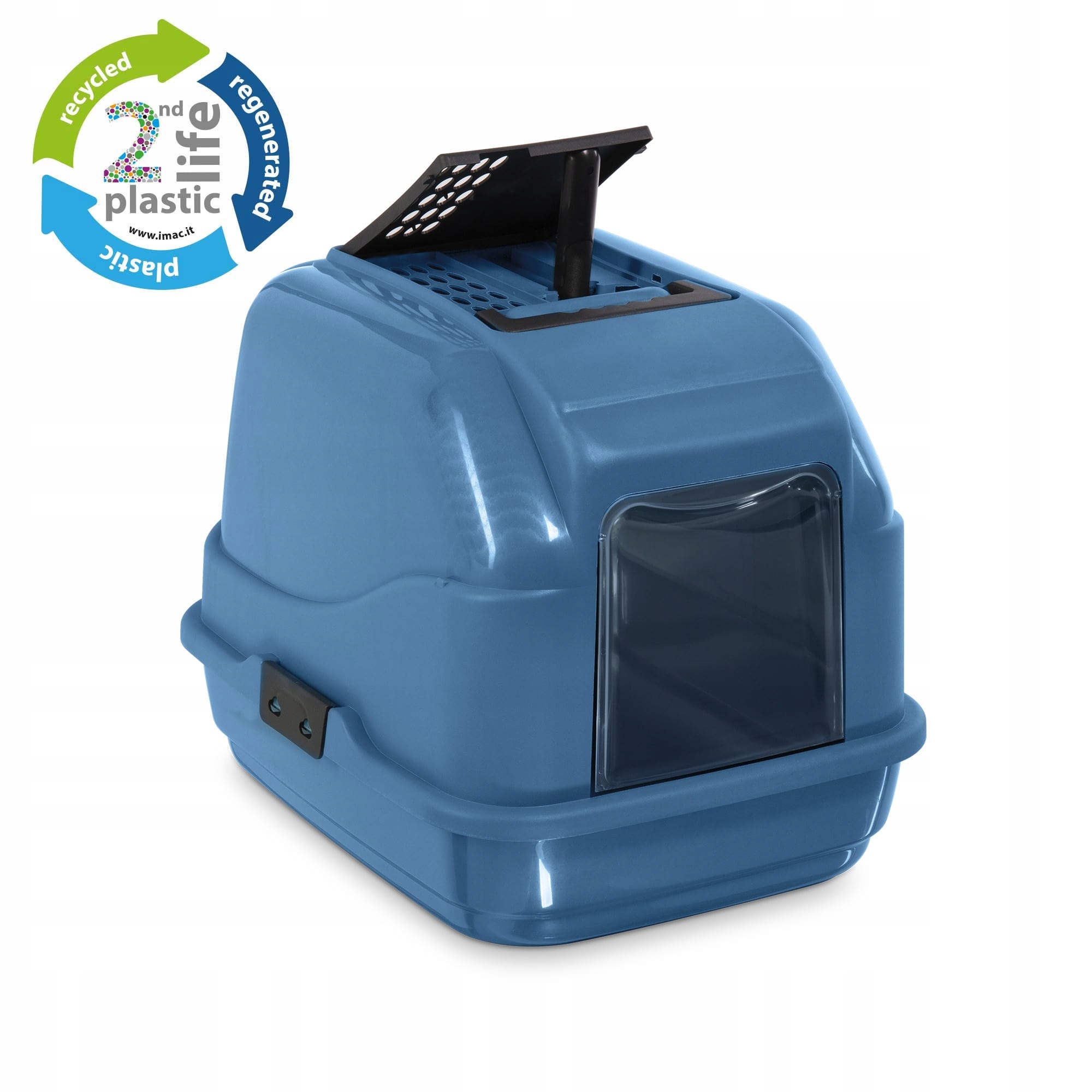 Levně Toaleta pro kočky Kyveta Easy Cat Eco Modrá