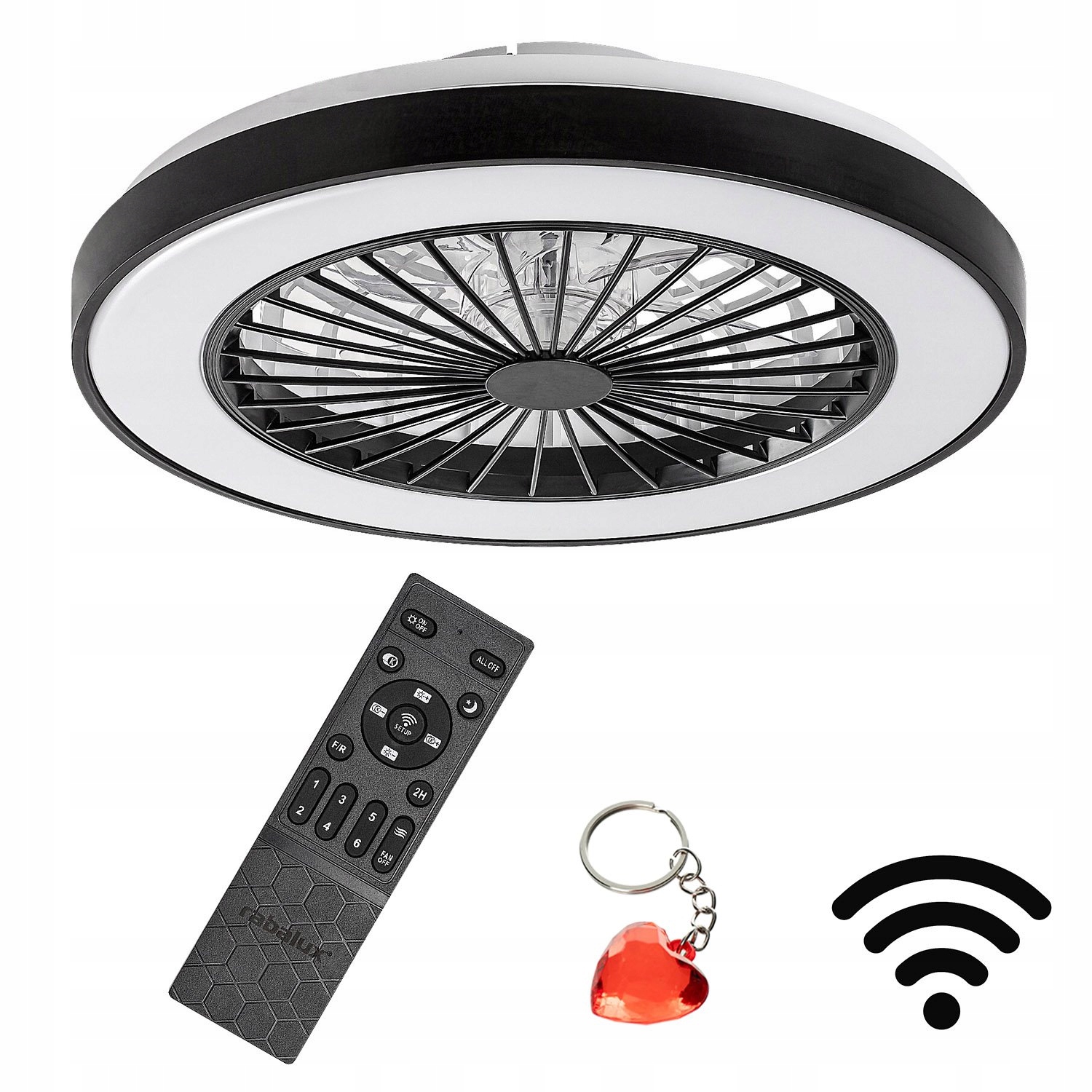 Stropná lampa s ventilátorom 40W WiFi Led ventilátor s diaľkovým ovládaním Dalf