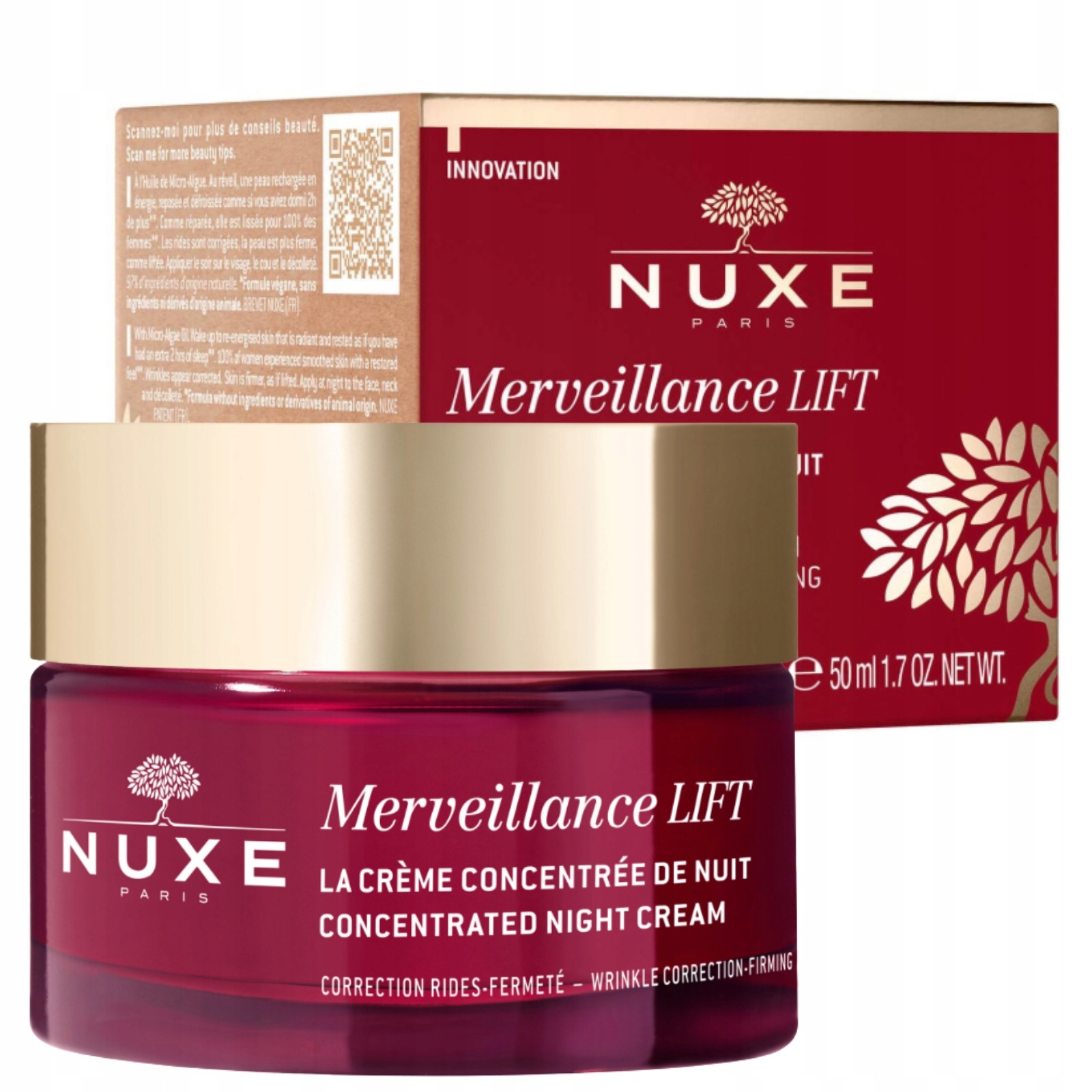 Nuxe Merveillance Lift Crème Concentrée de Nuit liftingujący krem 50 ml