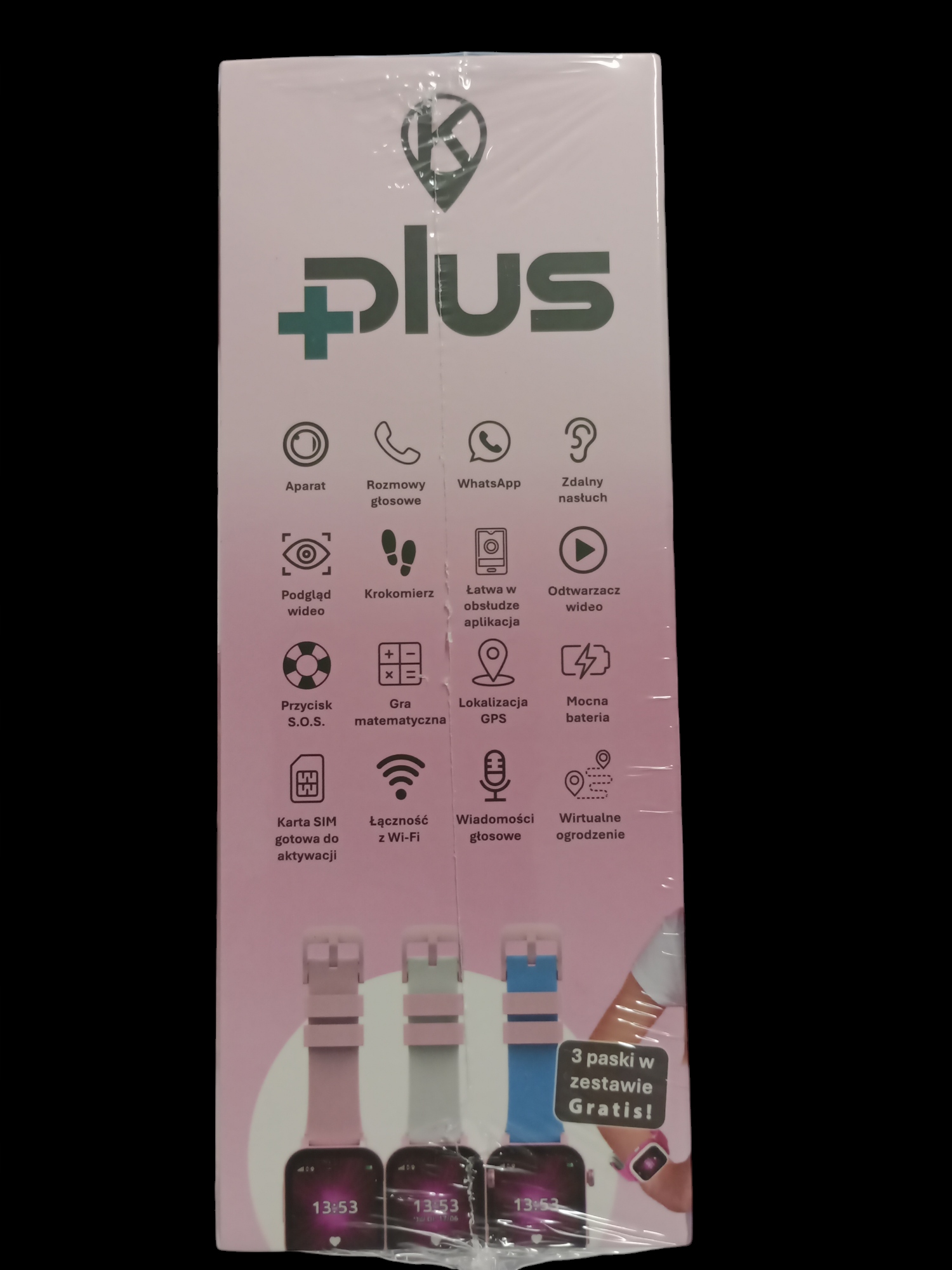 Chytré Hodinky pro dítě s funkcí Gps lokalizace a třemi pásky KiDiZ