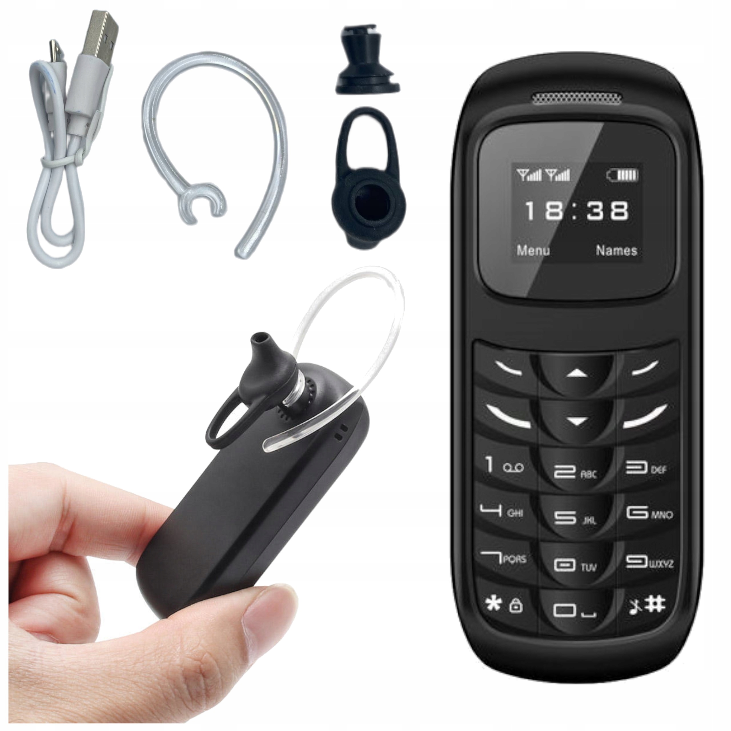Mini Telefon Bluetooth Fülhallgató L8STAR BM70 Micro Sim Lehallgató