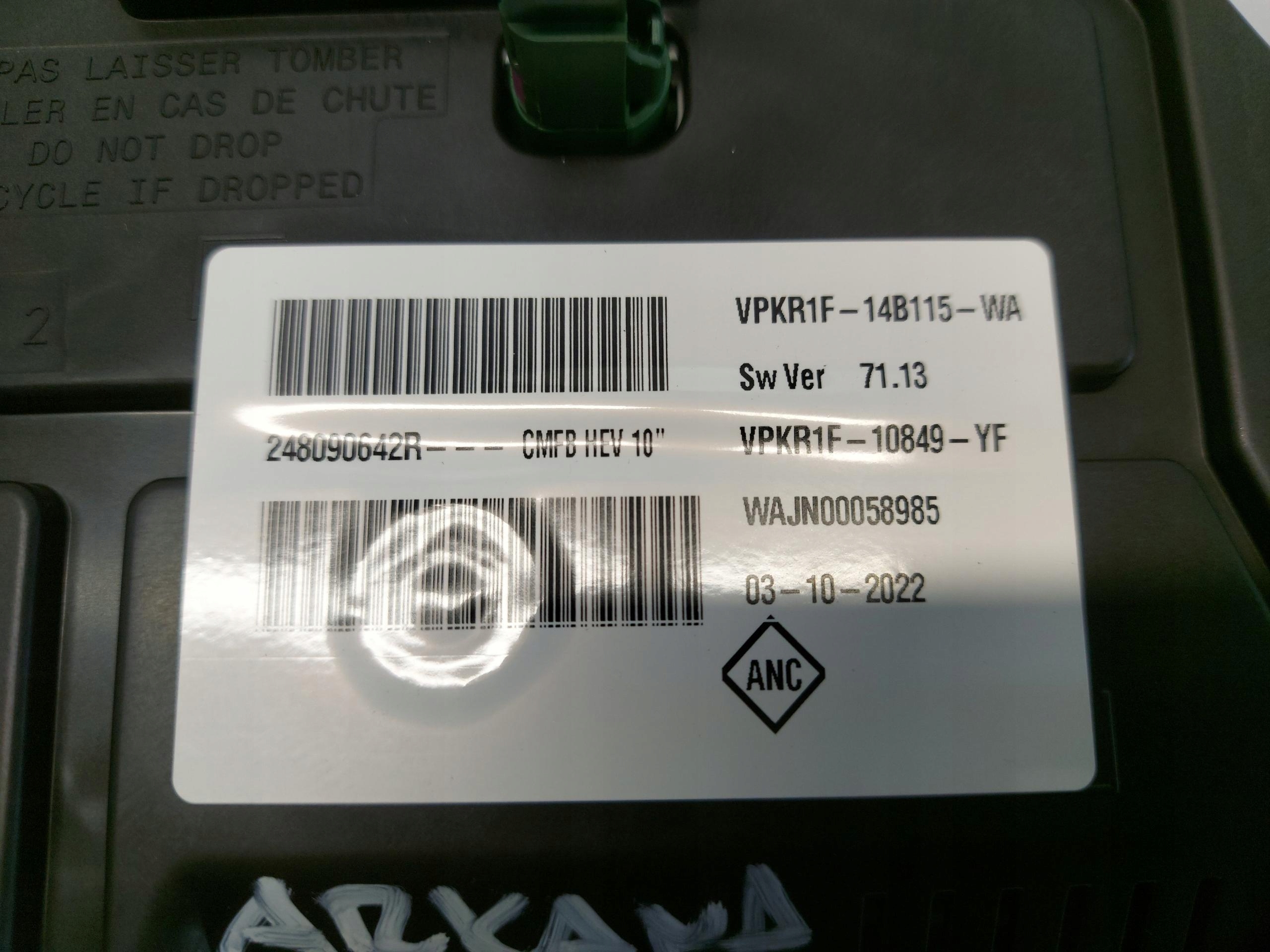 renault ARKANA, спидометр часы 248090642r