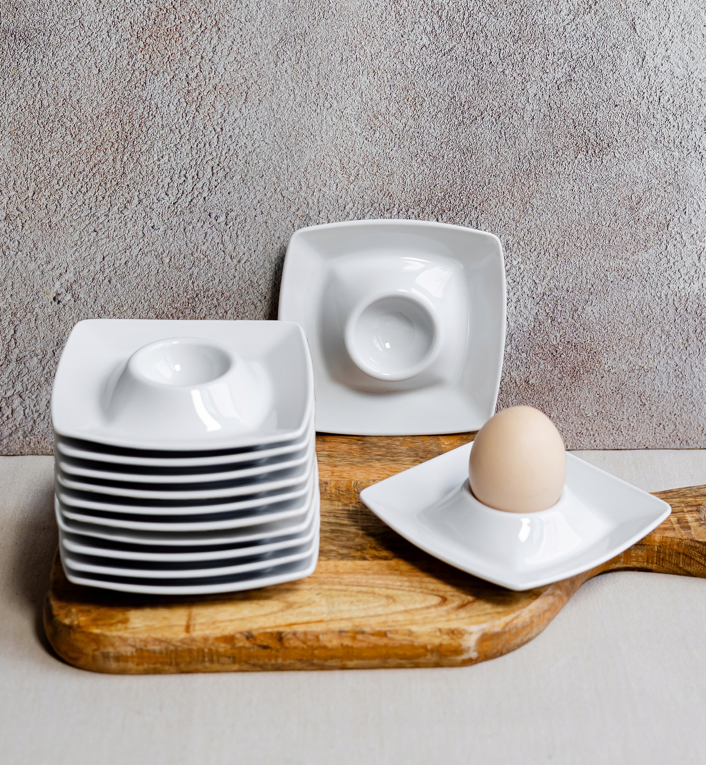 Lubiana Victoria 60x Spodek Do Jajek 11,5 CM Biała Polska Porcelana