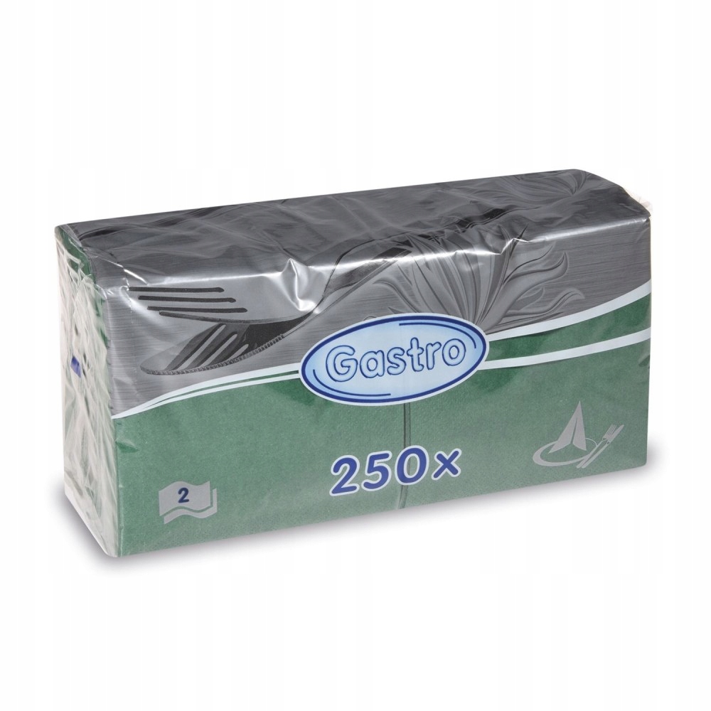 

Serwetki gastronomiczne ciemna zieleń 250 33x33 2w