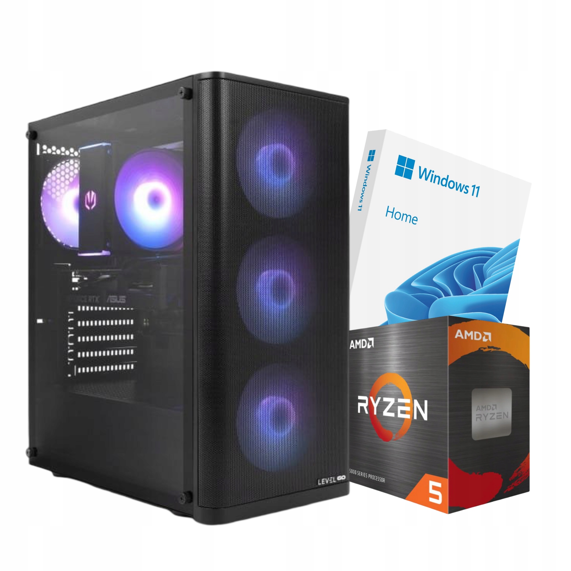 Komputer stacjonarny Ryzen 5 16GB Ram 1TB W11 RTX5050 na Dzień Dziecka