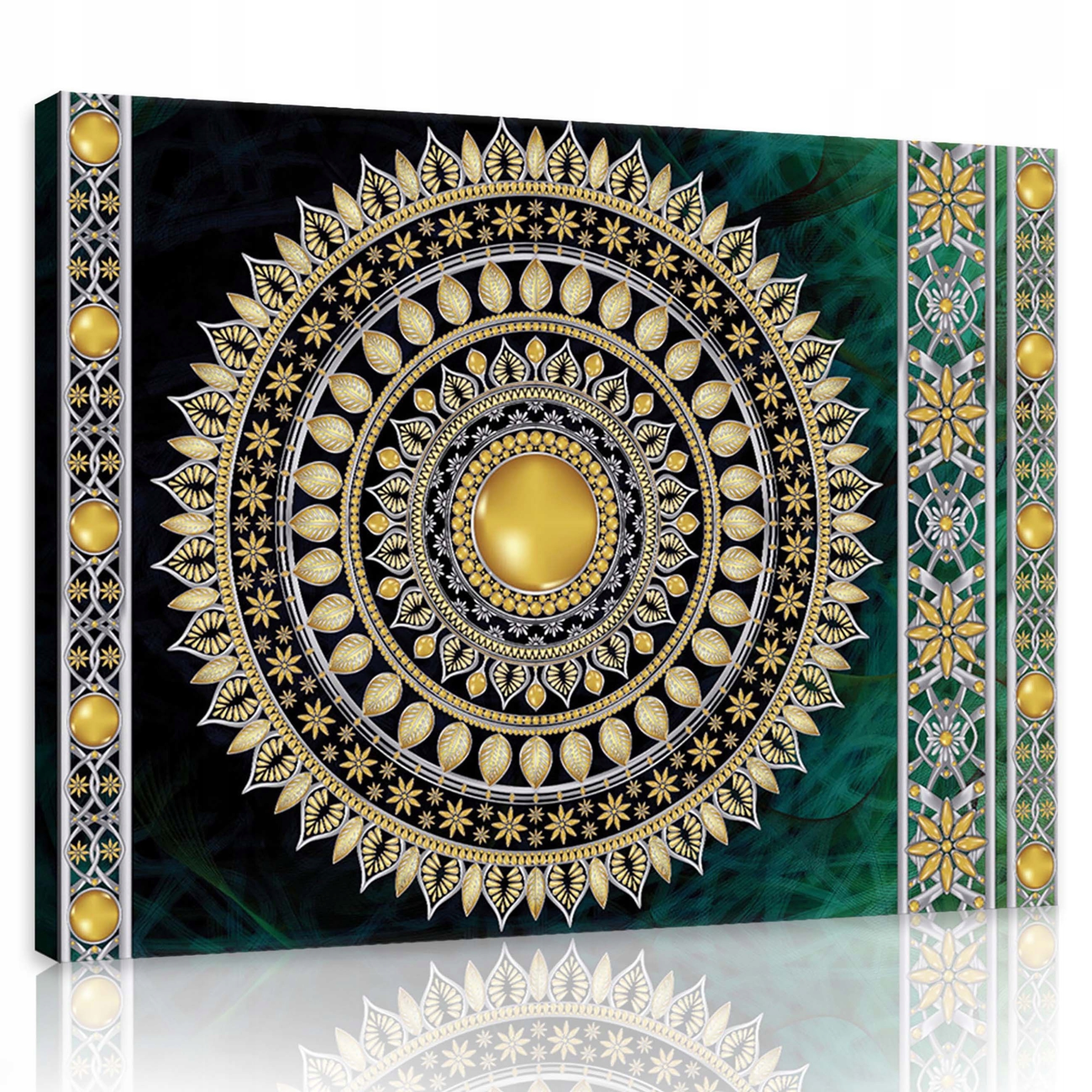 Obraz 80x60 Zlatá abstraktní harmonie Mandala pro meditaci