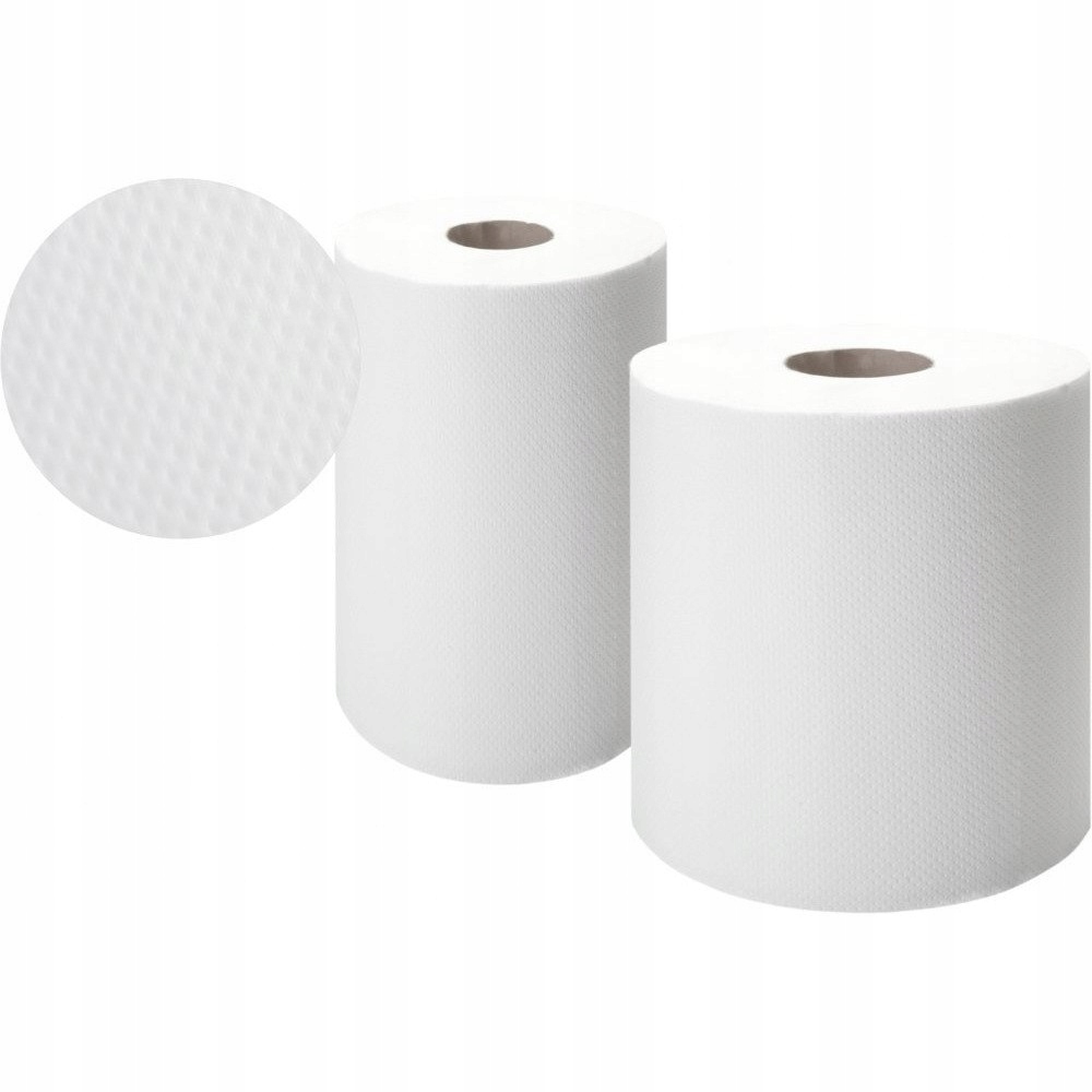 Levně Ručník bílý v roli 60 m (12 kusů) 2 vrstvy celulózy Ellis Comfort 9.401.