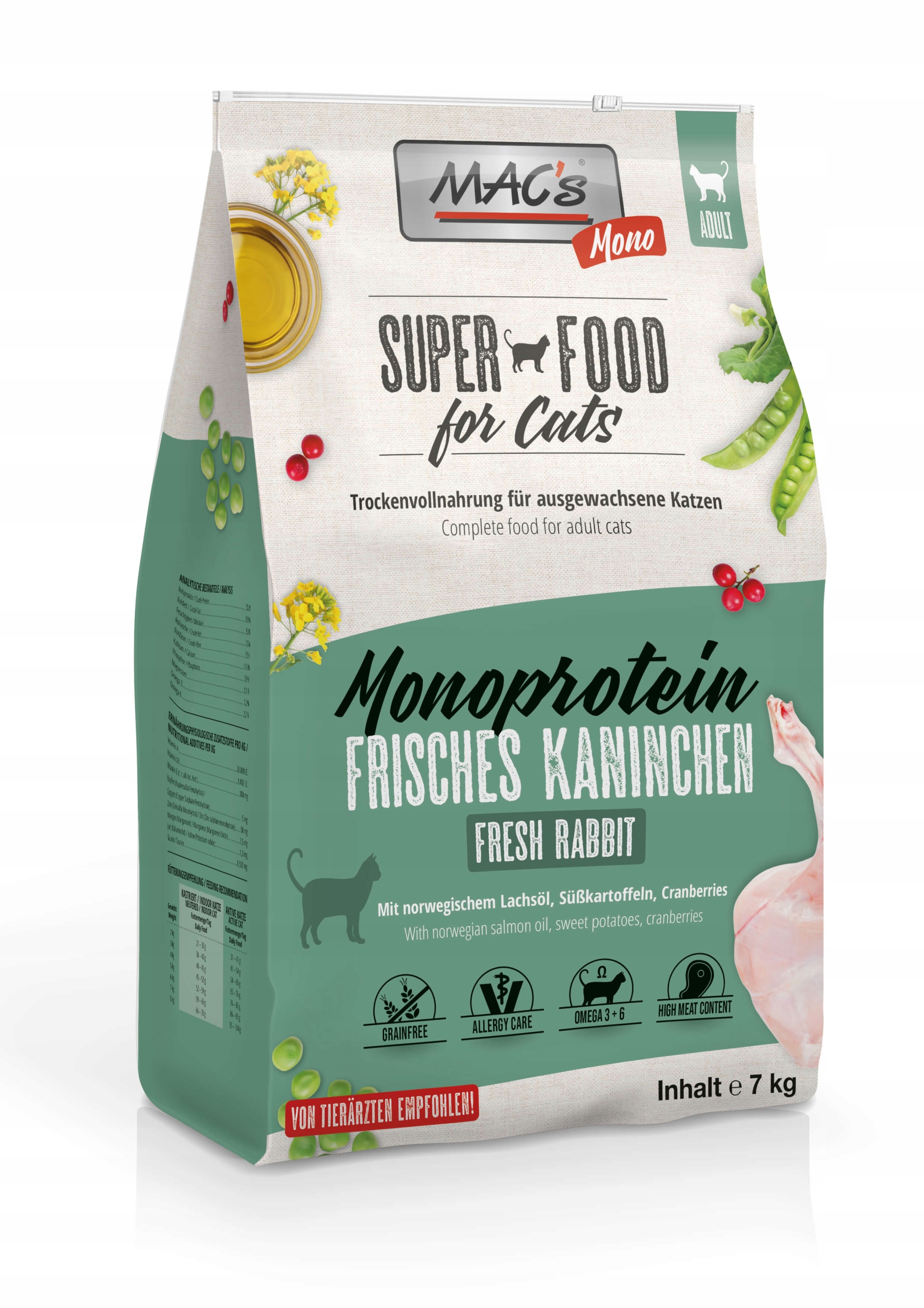 Levně MAC's Cat Monoprotein Králík 7 kg