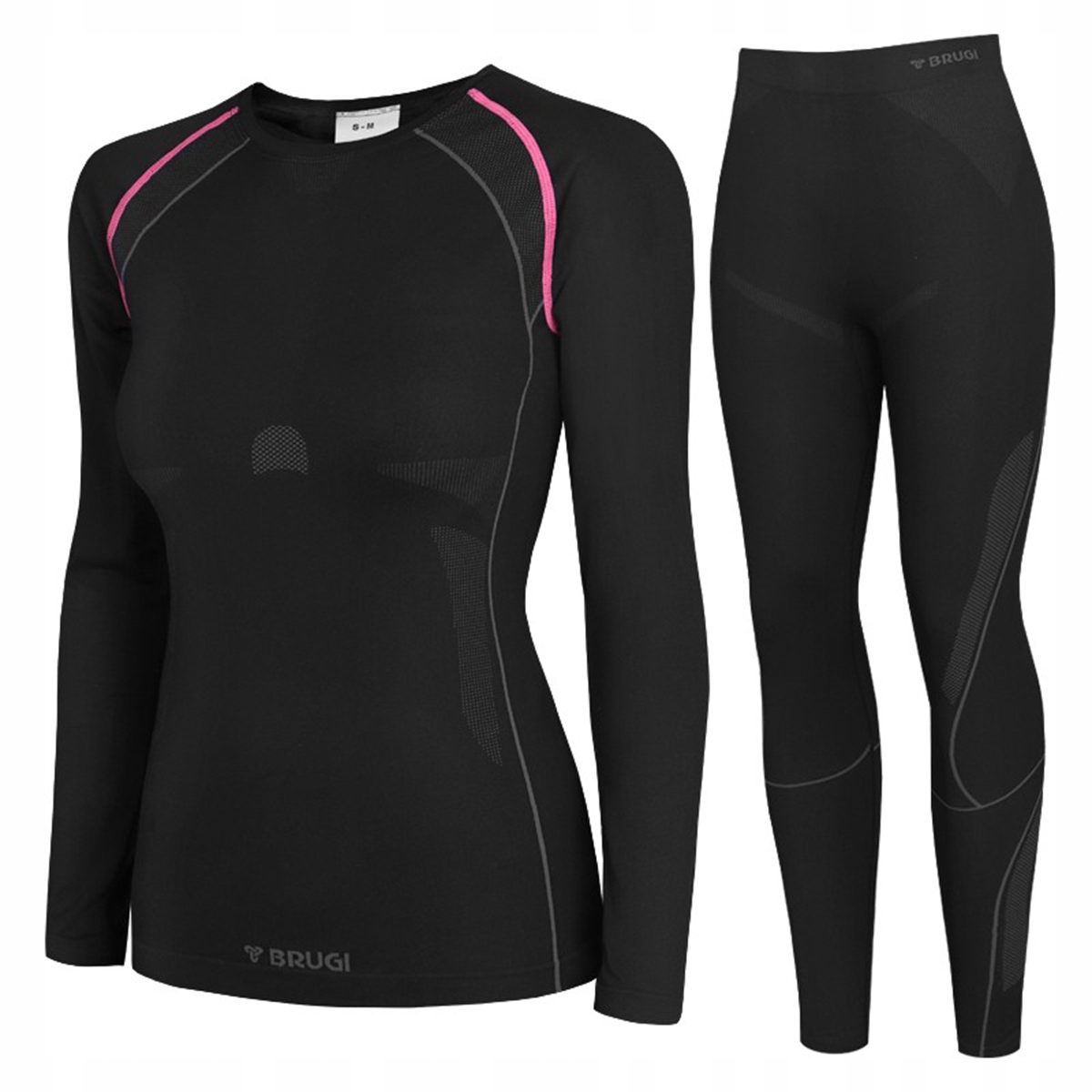 Bielizna Damska Termoaktywna Komplet Legginsy Koszulka Brugi 2RCG r. L/XL